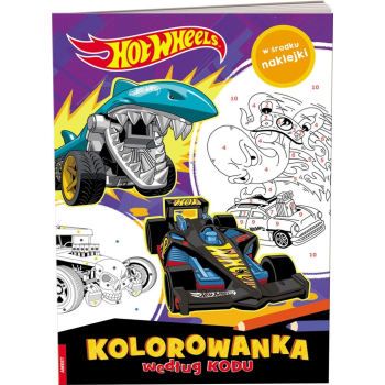 Hot Wheels. Kolorowanka według kodu